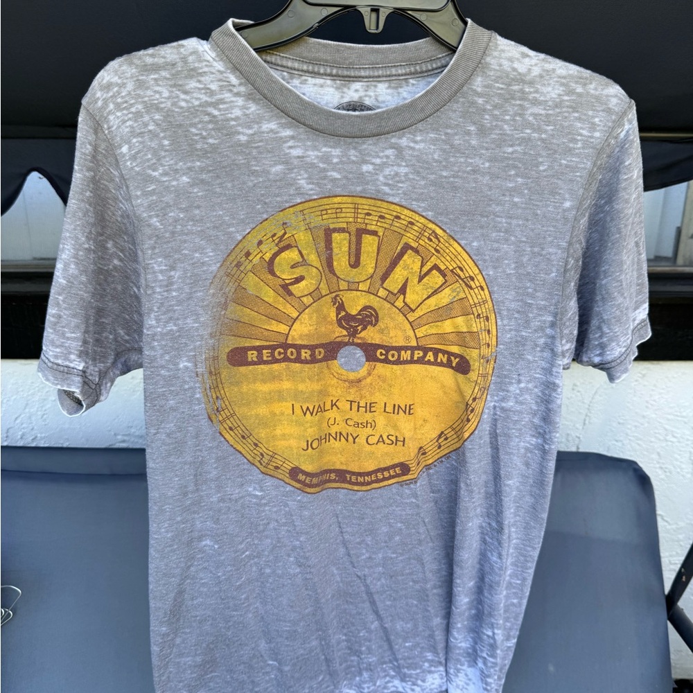 Gray and Yellow Short Sleeve Tee